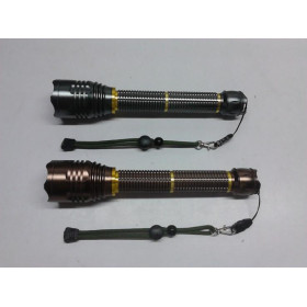 T6 2 batteries Rechargeable flashlight Aluminum alloy torch UD09067